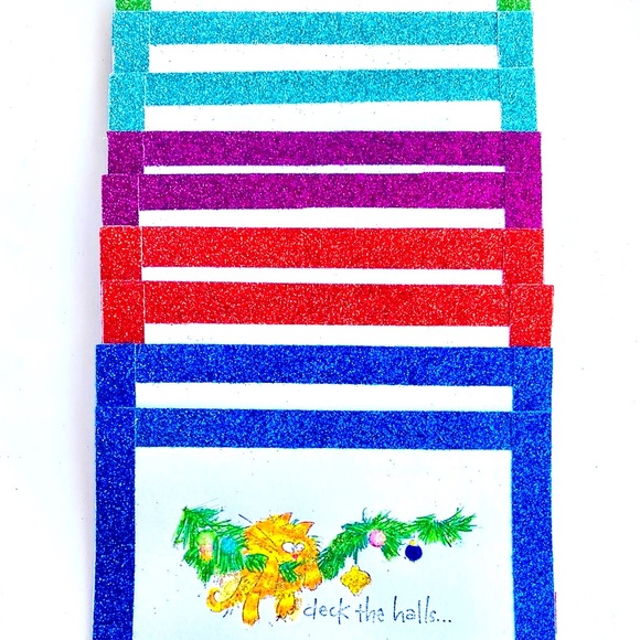 Seasonal Spices Tabby Cats Handmade Christmas Cards - Picture 9 of 16